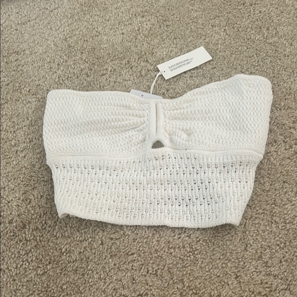 American Eagle Outfitters White Crop Top